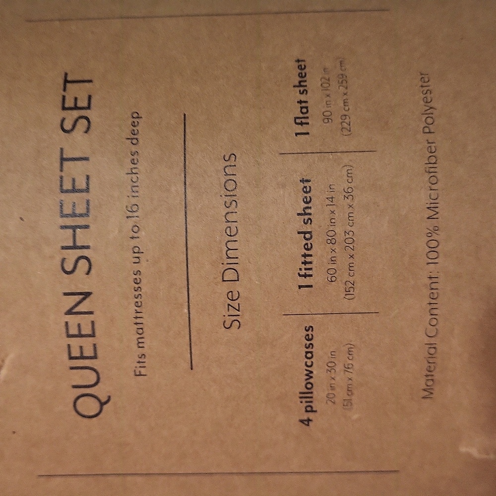 Premium White 6-Piece‎ Sheet Set - SZ Queen - NWT